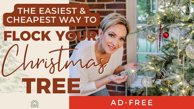 The Easiest & Cheapest way to Flock your Christmas Tree