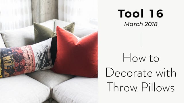How To Decorate With Throw Pillows
