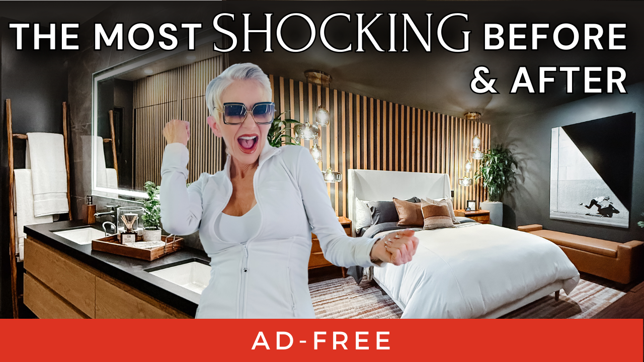 Before & After: SHOCKING Modern Moody Bedroom + Bathroom Makeover Reveal