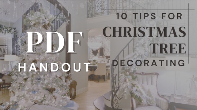 PDF | 10 Tips for Christmas Tree Decorating