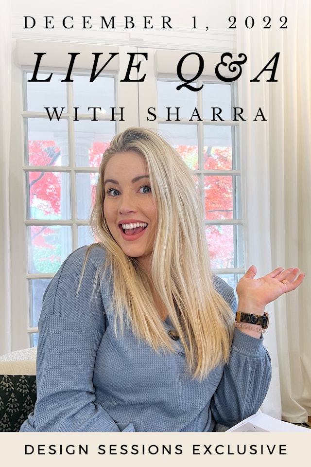 December 2022 Live Q&A with Sharrah