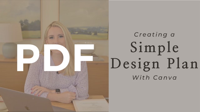 PDF | Creating a Simple Design Plan with Canva