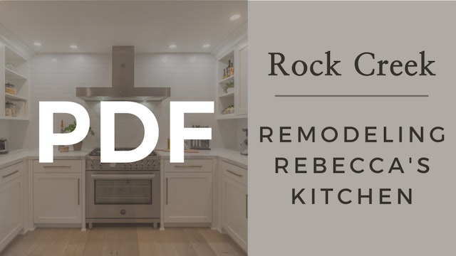 PDF | Rock Creek Kitchen Remodel