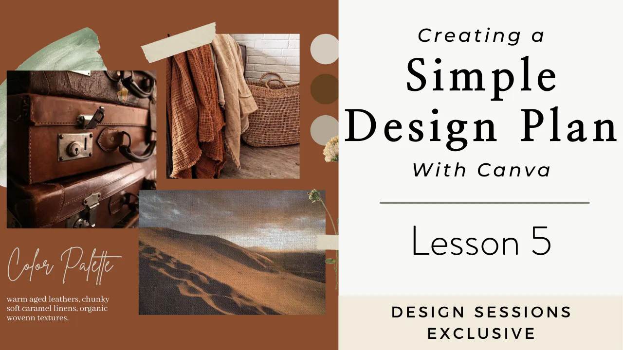 Lesson 5 - The Color Palette - Creating a Simple Design Plan - Design ...