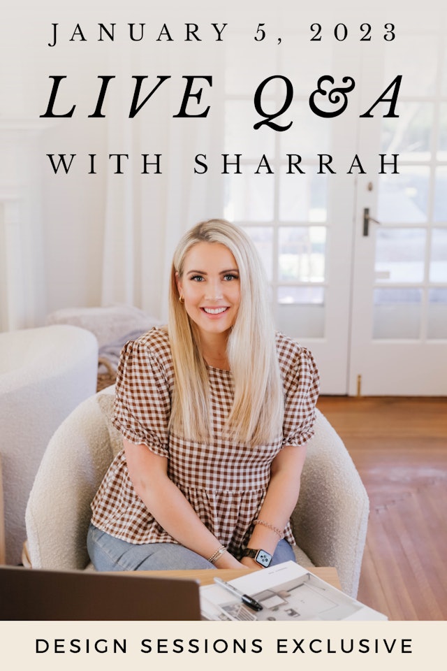 January 2023 Live Q&A with Sharrah