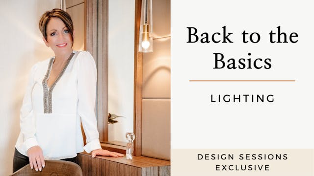 Back to the Basics: Lighting