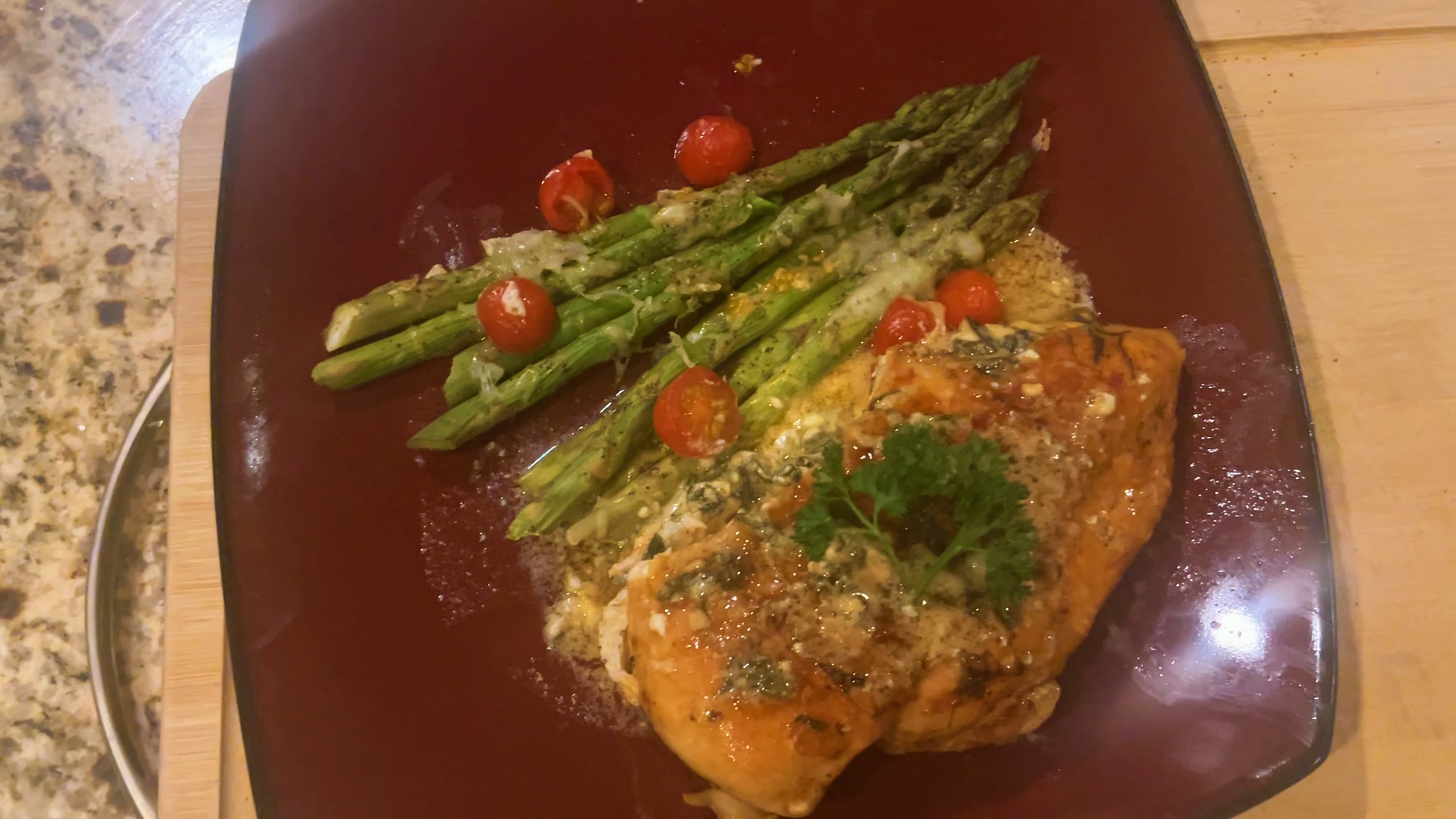 4. Creamy Stuffed Chicken