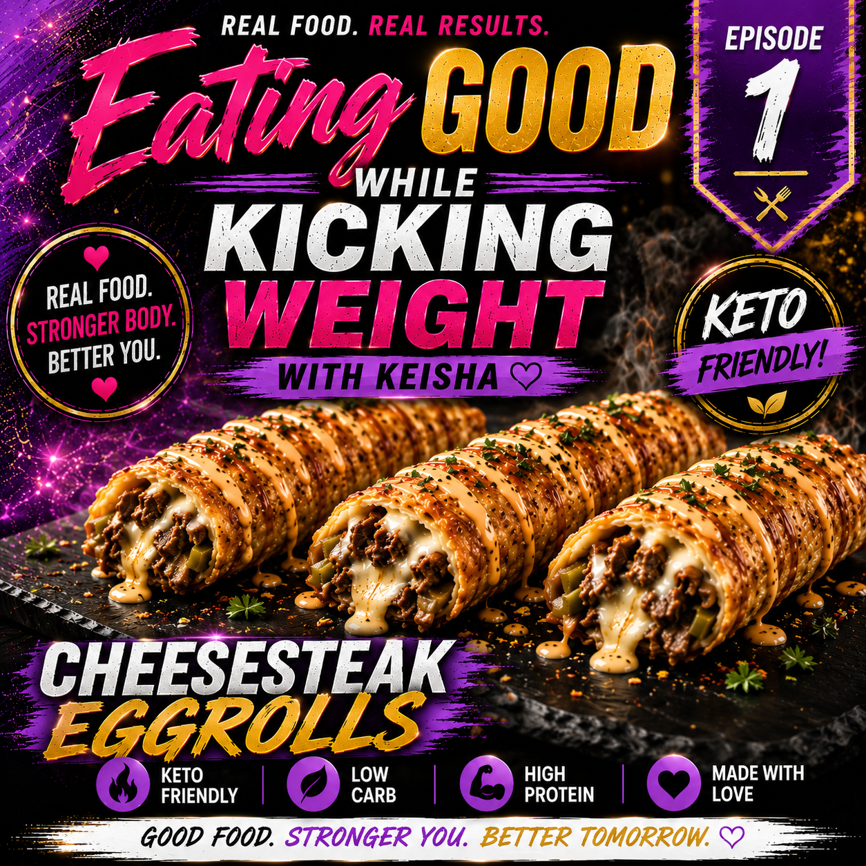 1. Cheesesteak Eggrolls