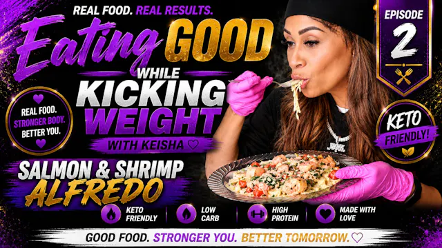 2. Salmon and Shrimp Alfredo