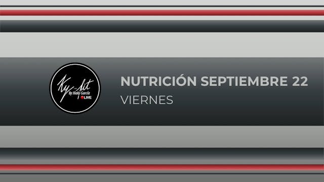 NUTRICIÓN - 07 - SEPTIEMBRE 22 - VIE...