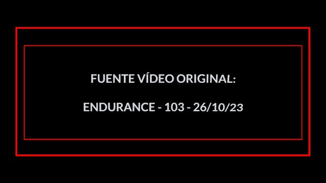 ENDURANCE EN 30 MIN - 21 (26/10/23)