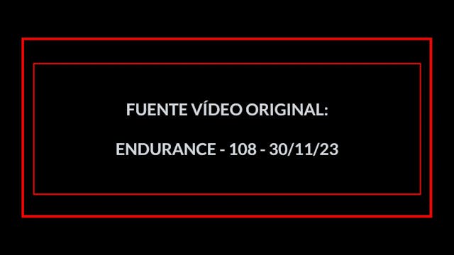 ENDURANCE EN 30 MIN - 26 (30/11/23)