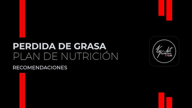 11. Recomendaciones - Plan perdida de...