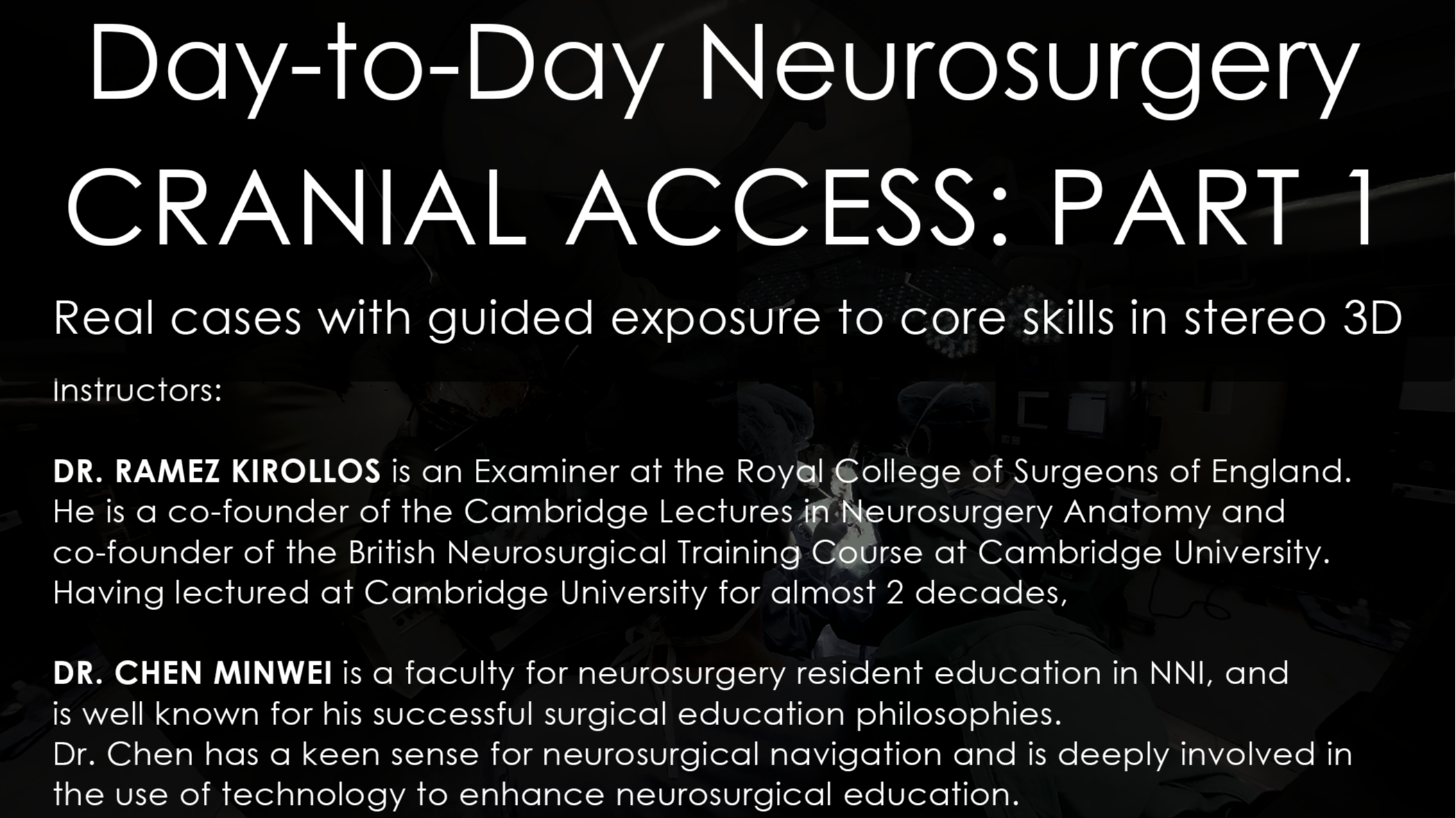 Cranial Access Part 1 Brochure