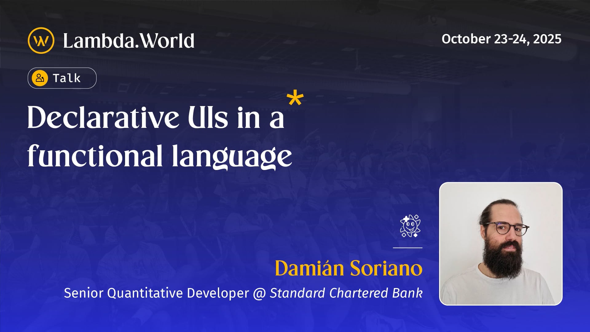 Declarative UIs in a functional language by Damian Soriano