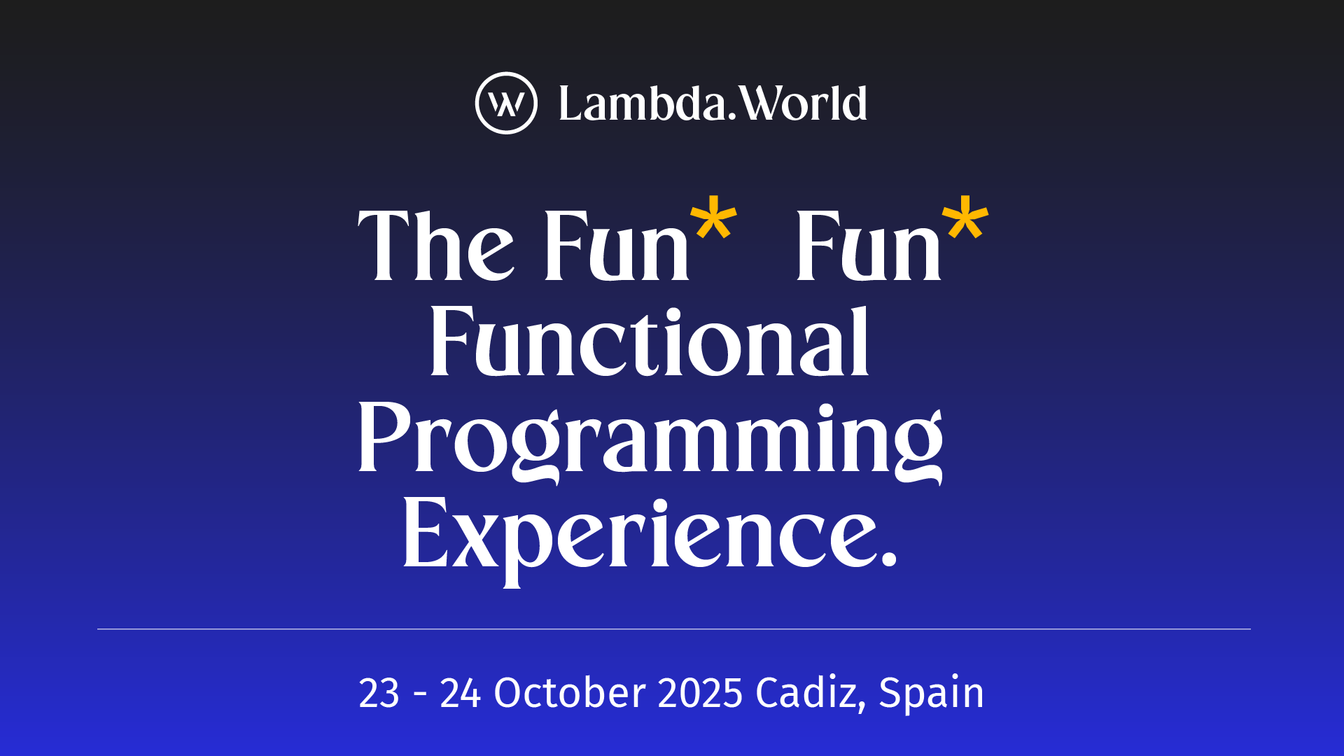Lambda World 25