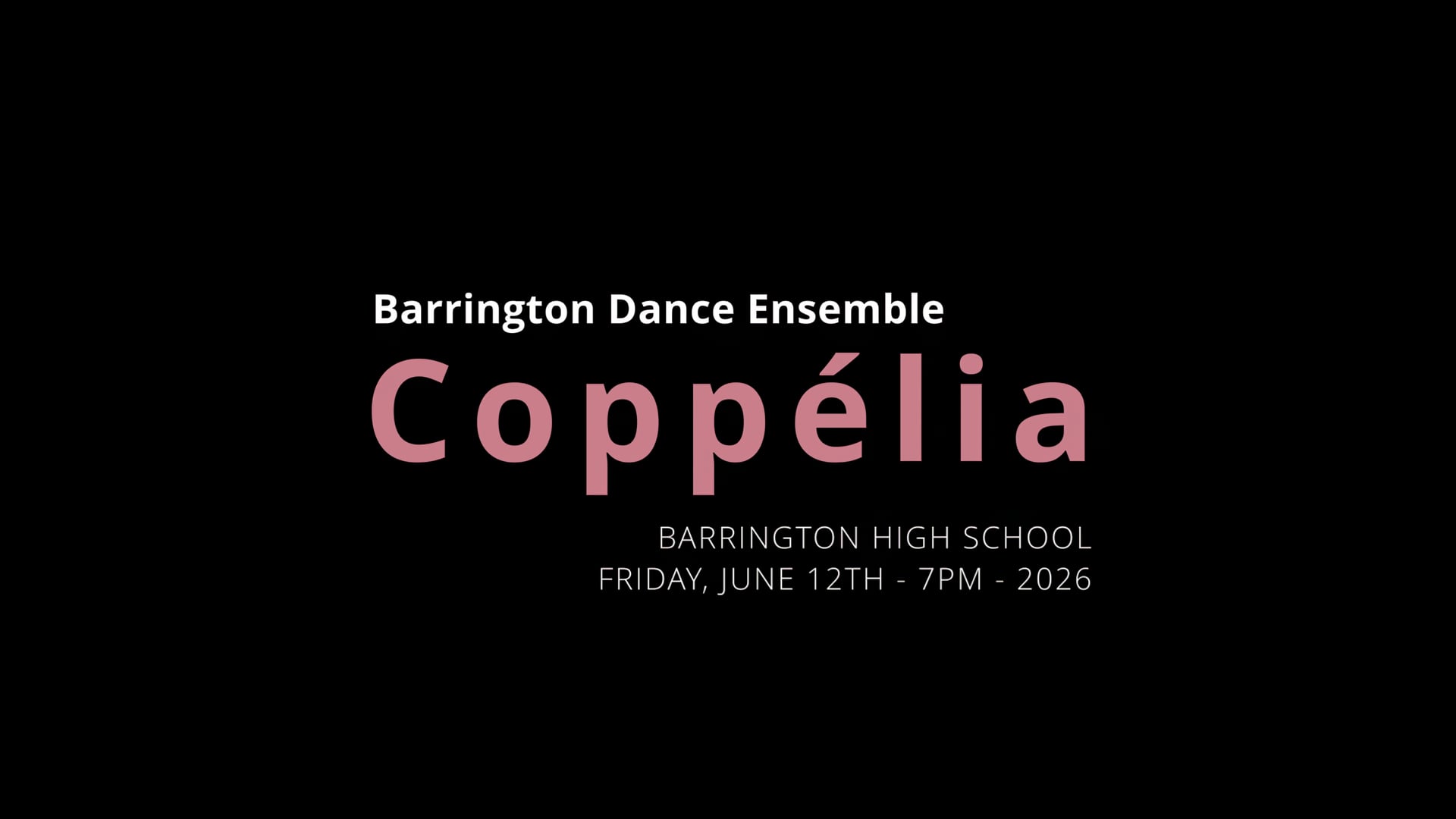 2026 Barrington Dance Ensemble - Coppelia - Friday