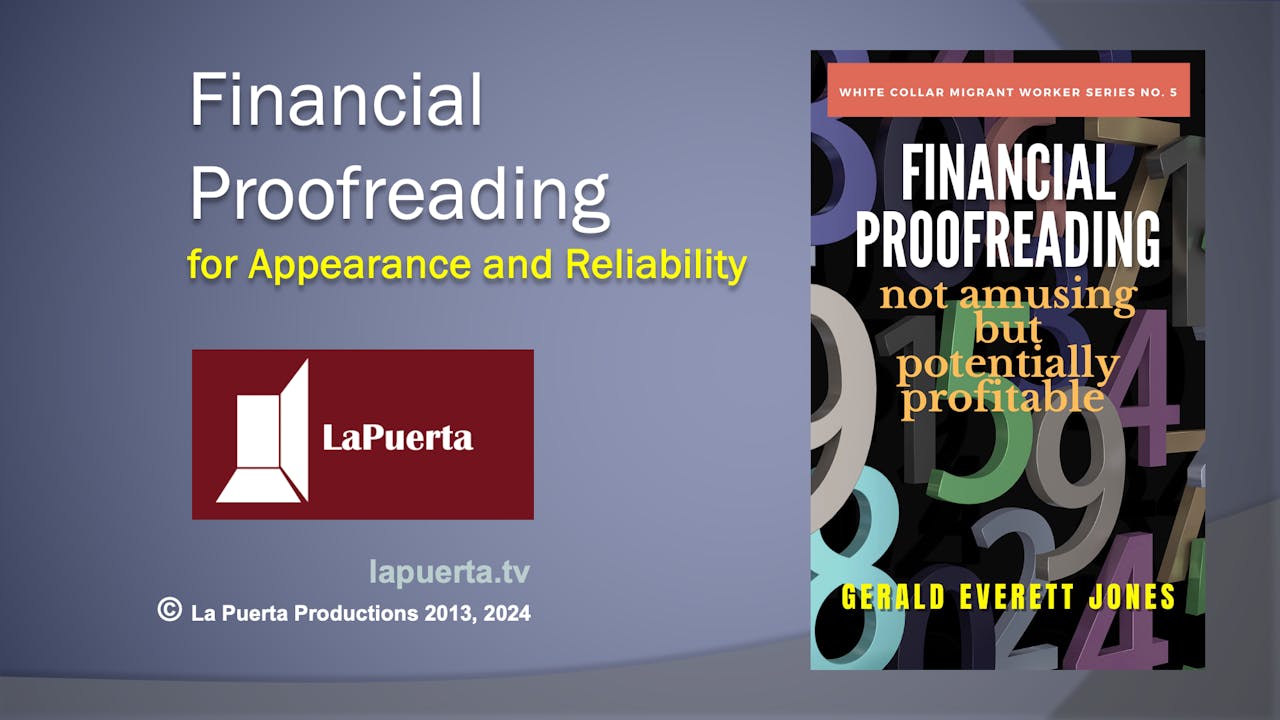 Financial Proofreading