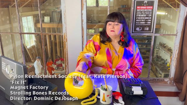 Pylon Reenactment Society fix it feat Kate Pierson official music video