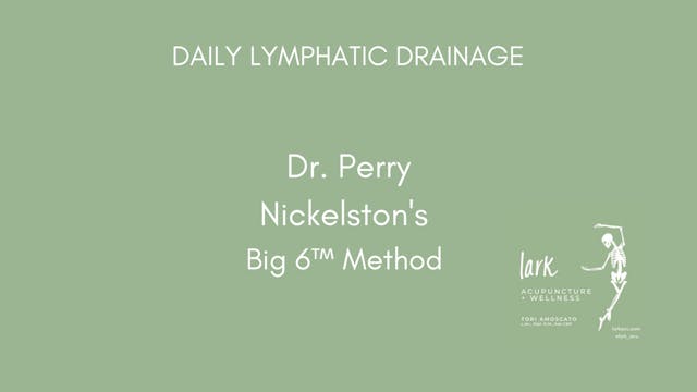 Free: Big 6 Lymphatic Drainage Protocol