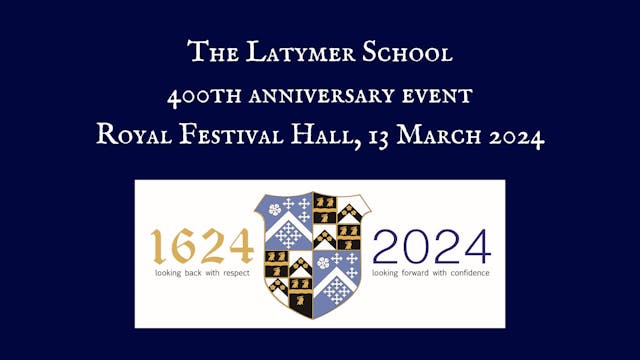 Royal Festival Hall March 2024, Latymer School