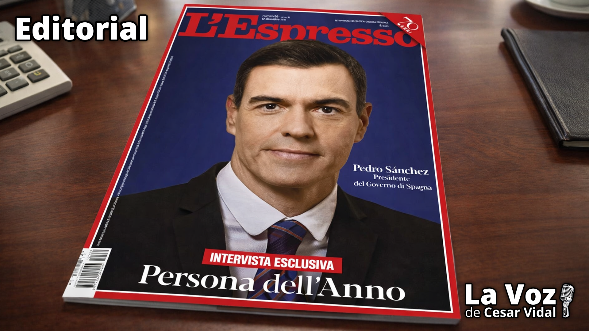L'Espresso elige a Pedro Sánchez como persona del año - 16/12/25
