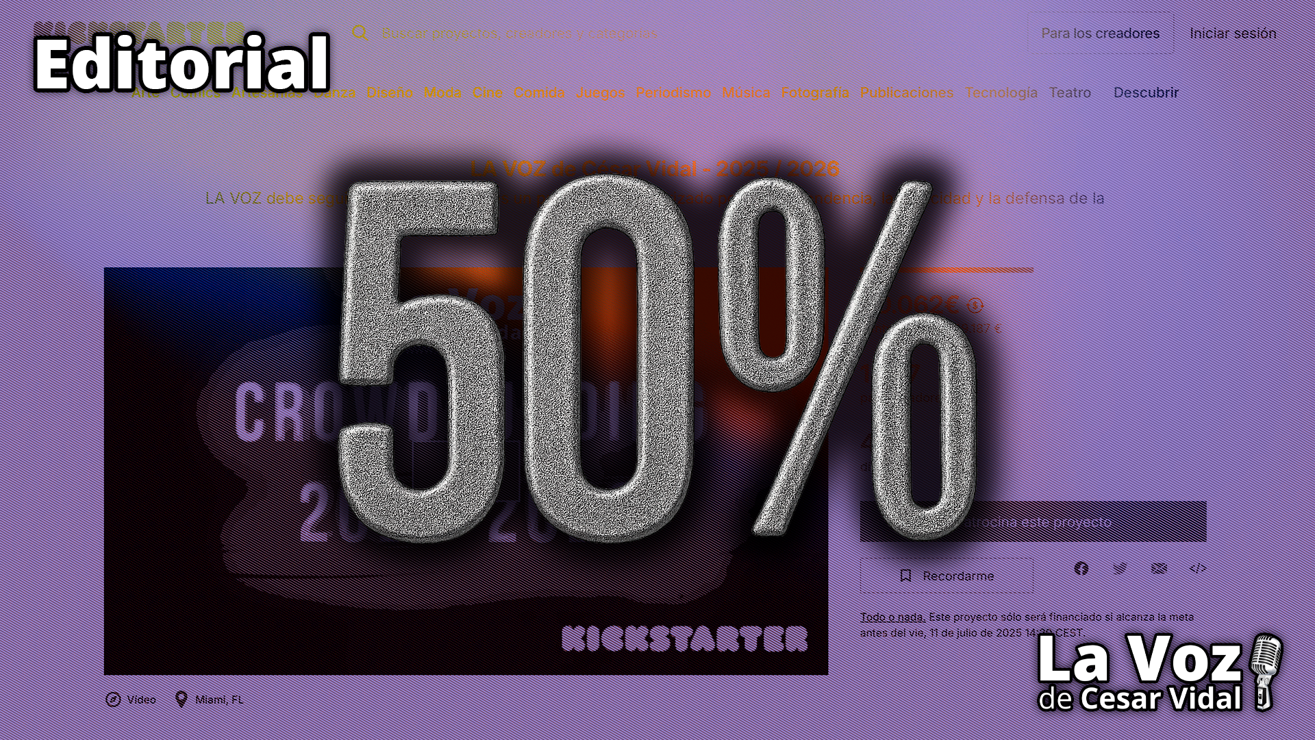 El crowdfunding de La Voz pasa el ecuador - 28/05/25