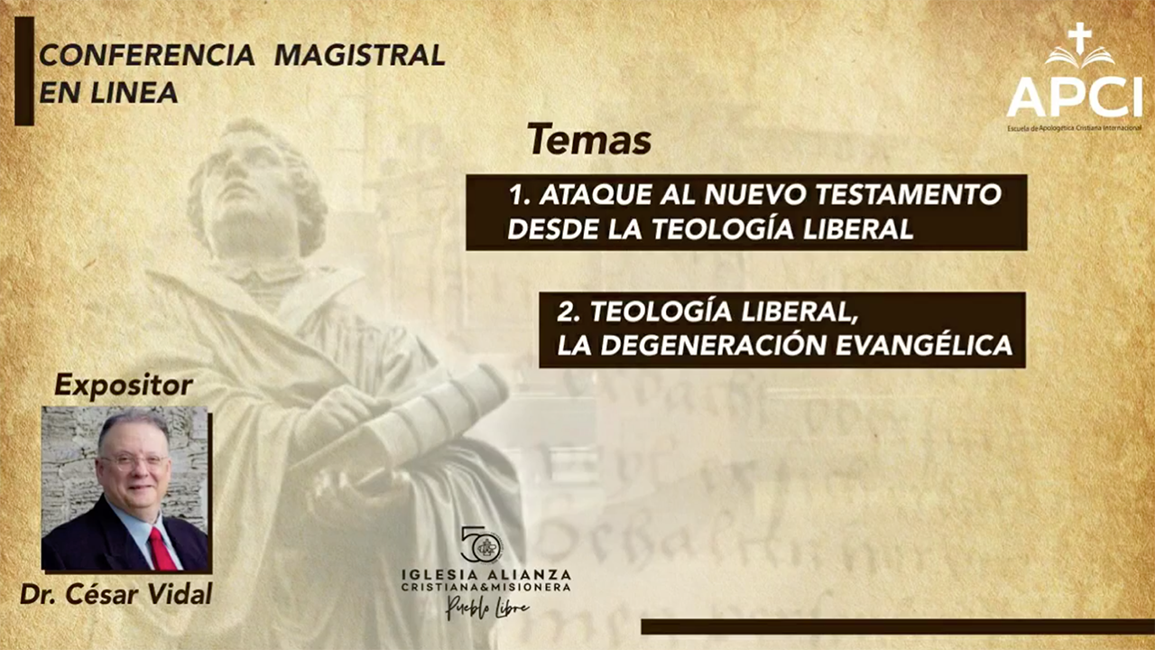 Conferencia Magistral: Dr. César Vidal - 06/11/20