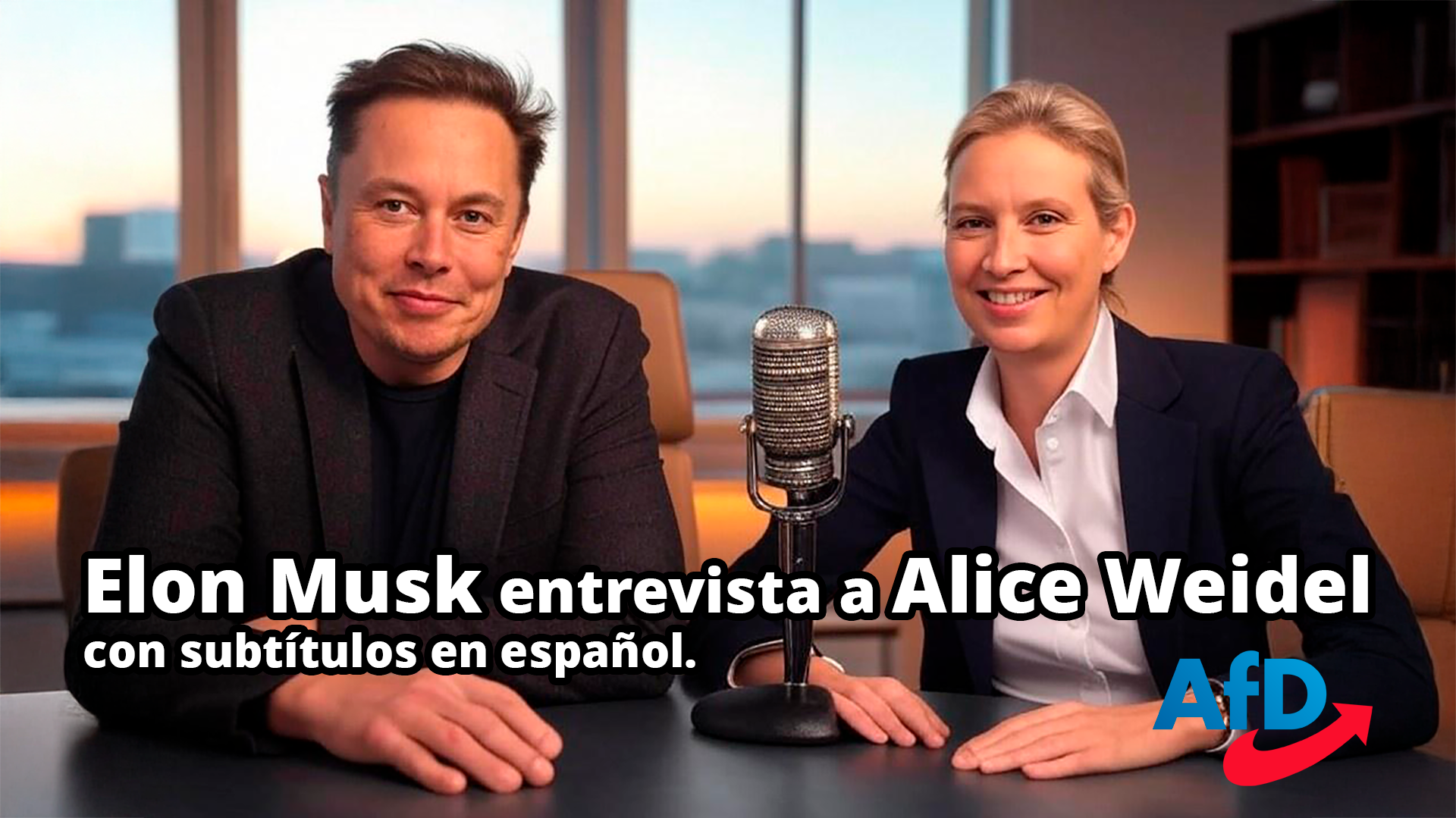 Entrevista de Elon Musk a Alice Weidel de Alternativa por Alemania - 09/01/24