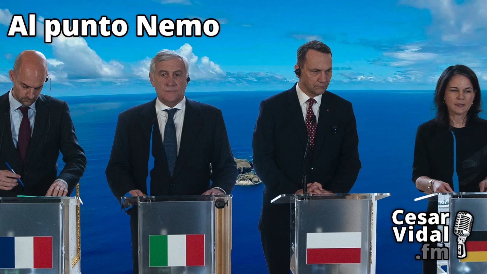 Los ministros de Asuntos exteriores de FR, AL, UK, IT, ES y POL - 21/11/24