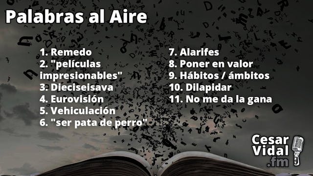 Palabras al aire - 13/05/24