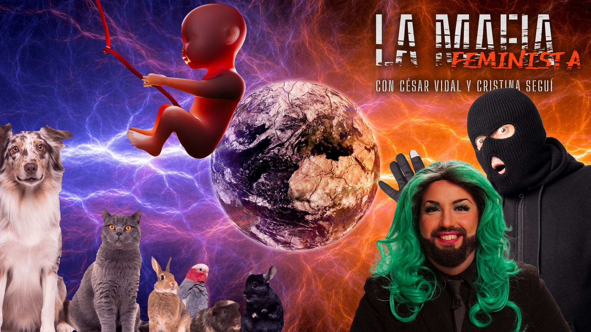 Las 4 plagas rojas: Aborto, ley animalista, ley trans y suelta de violadores