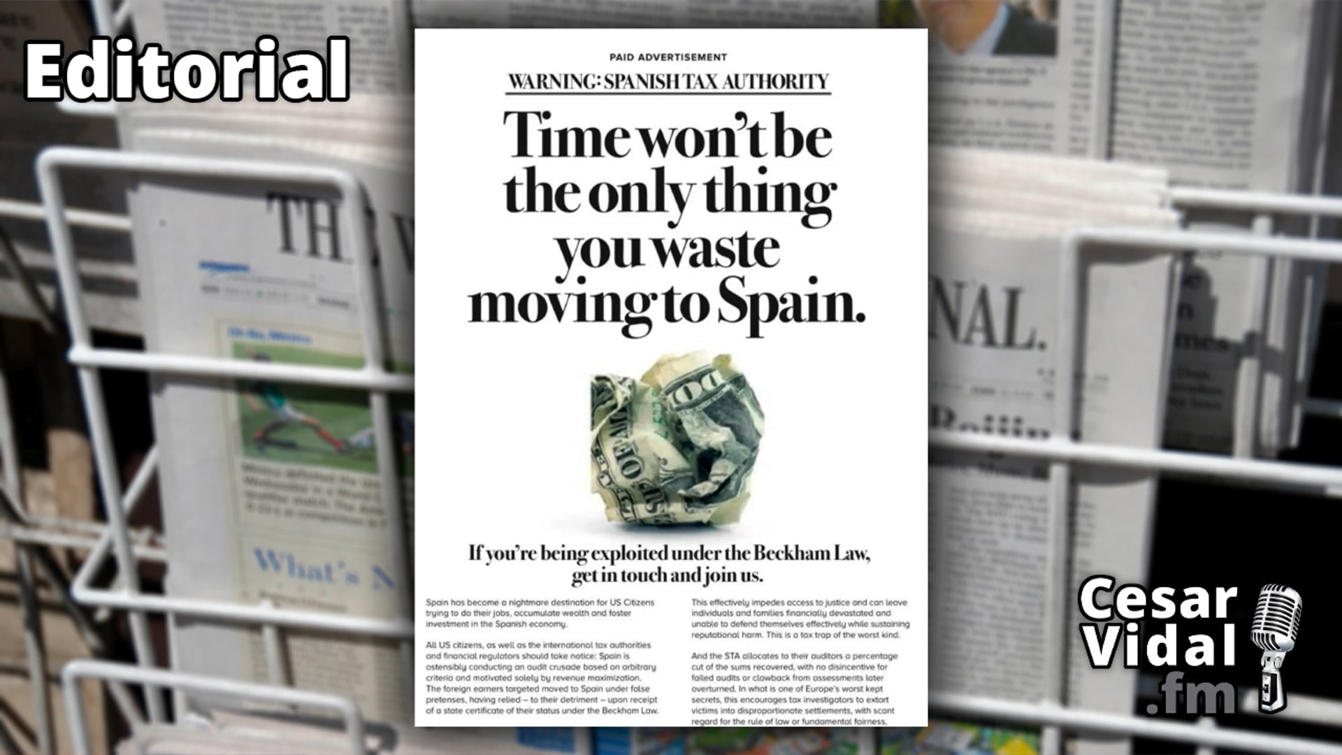 El WSJ denuncia los robos de los buscabonus de la Agencia Tributaria - 06/02/25