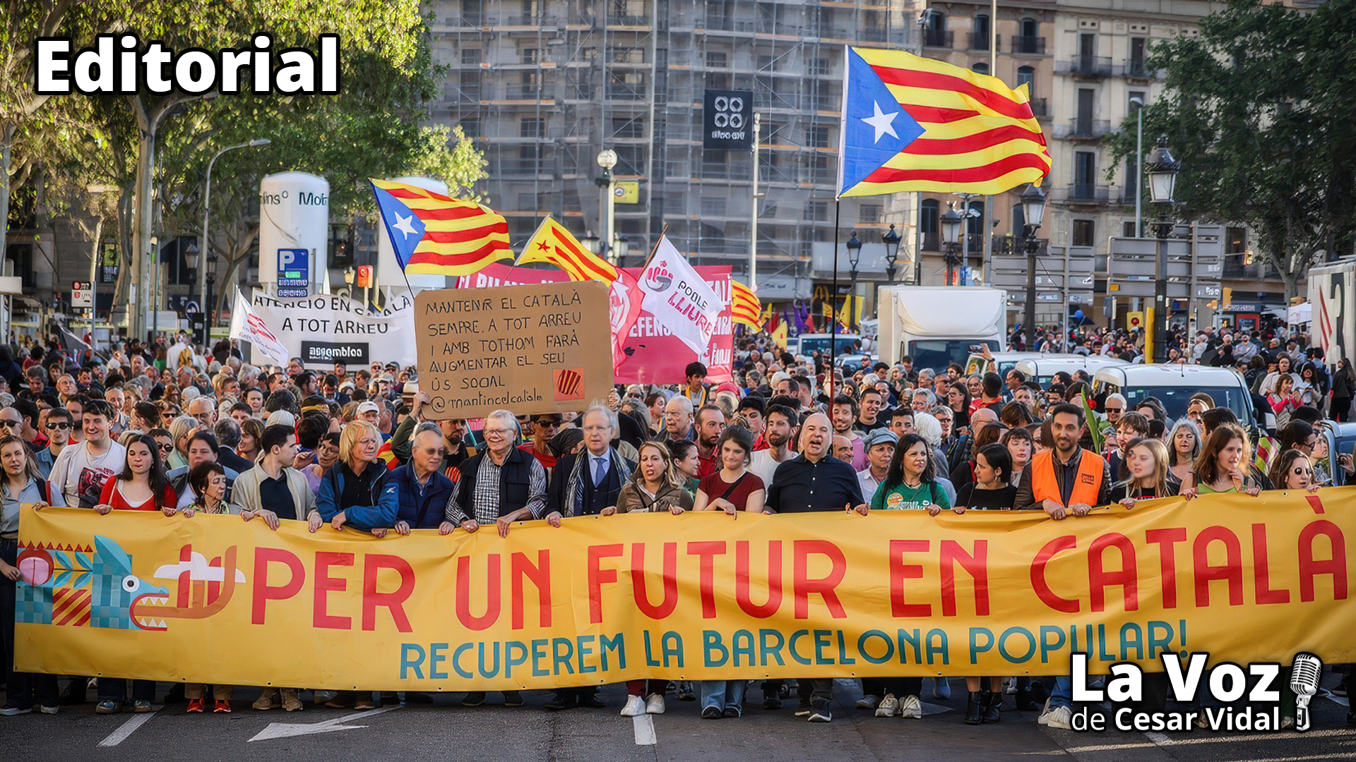 El catalán retrocede frente el español en Cataluña - 02/12/25