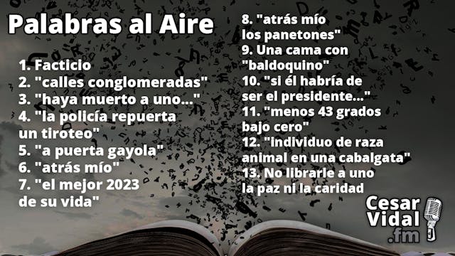 Palabras al aire - 08/01/24