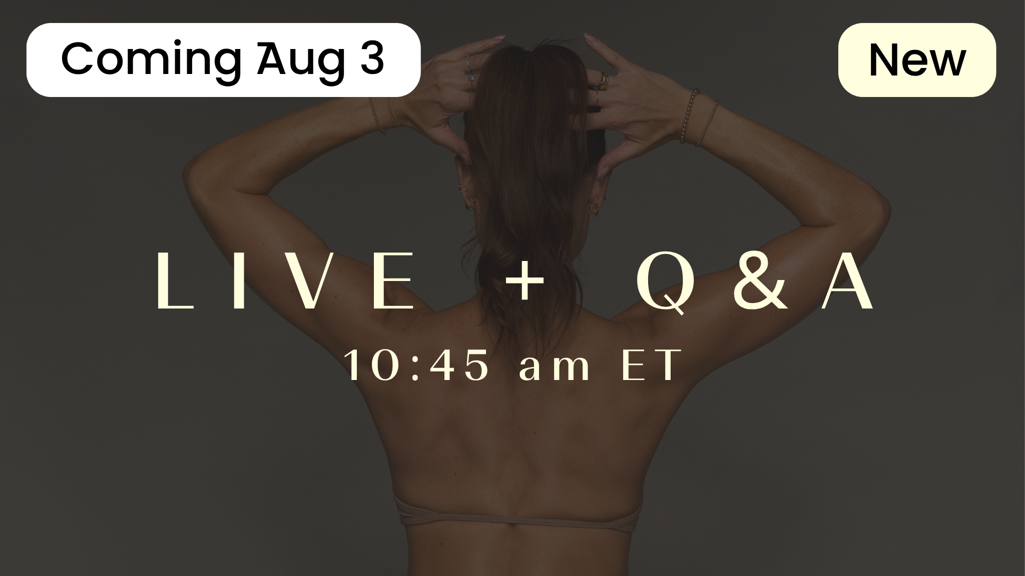 New live on 8/3! 30 min: Strength