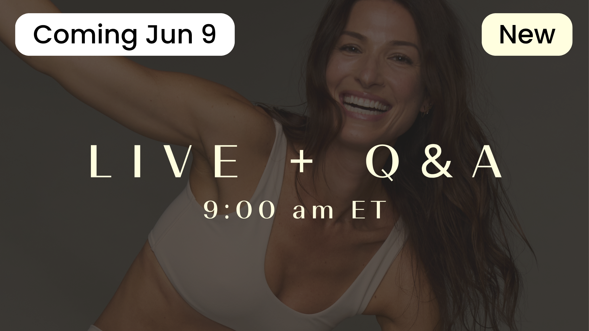 NEW LIVE ON 6/9! 30 MIN: ARMS, BACK & CORE