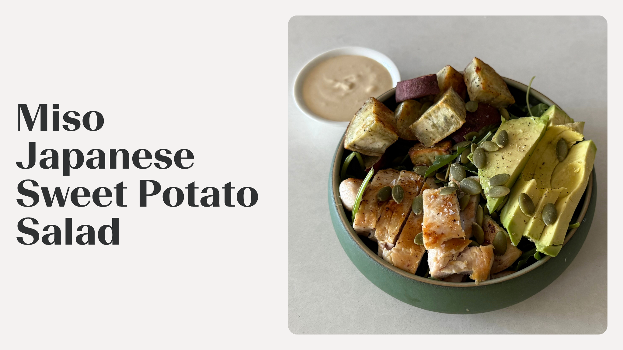 Miso Japanese Sweet Potato Salad