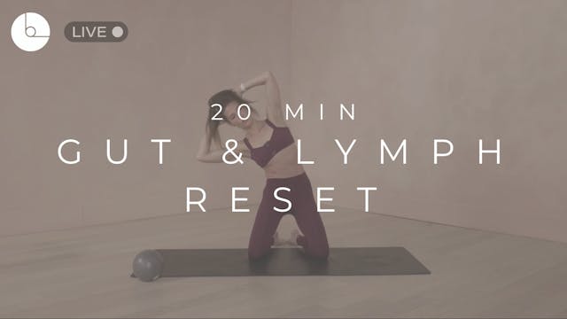 20 MIN : GUT & LYMPH RESET