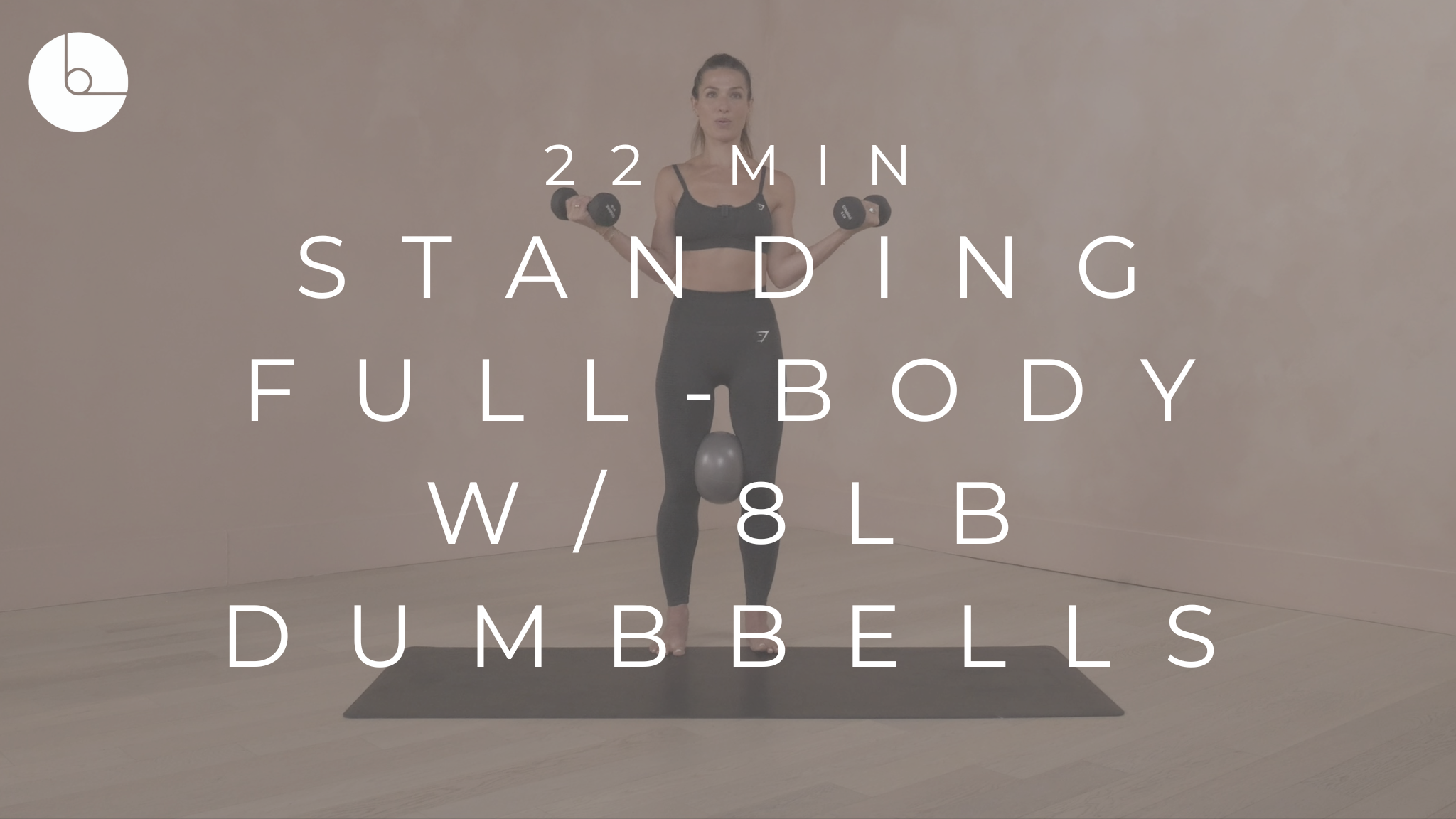 22 MIN : STANDING FULL-BODY W/8LB DUMBBELLS