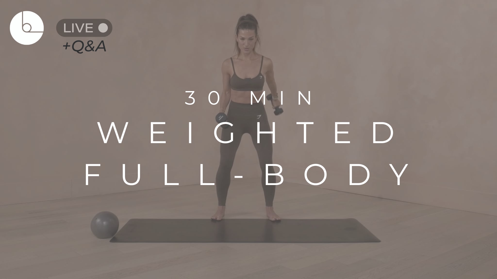 30 MIN : WEIGHTED FULL-BODY