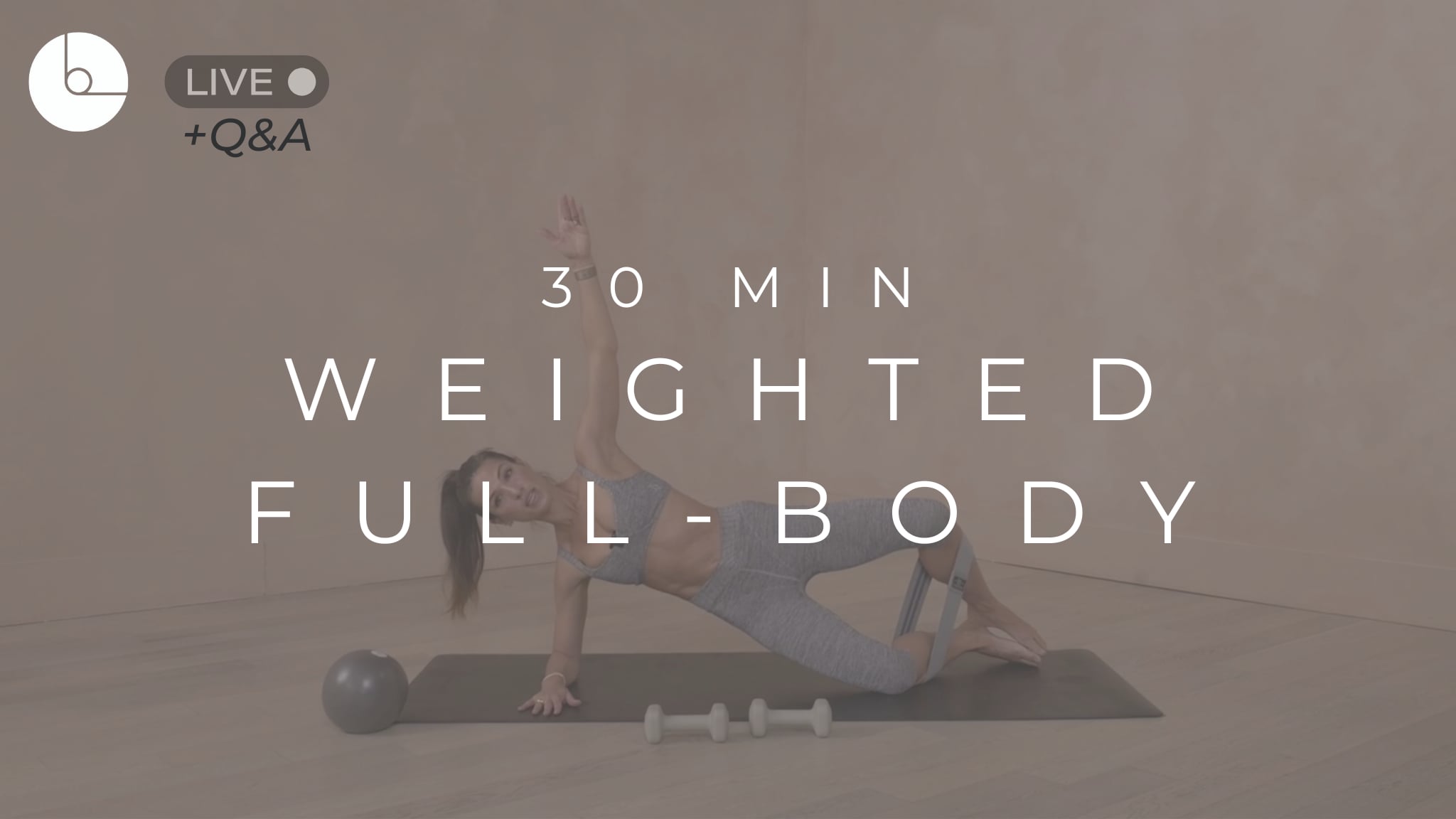 30 MIN : WEIGHTED FULL-BODY