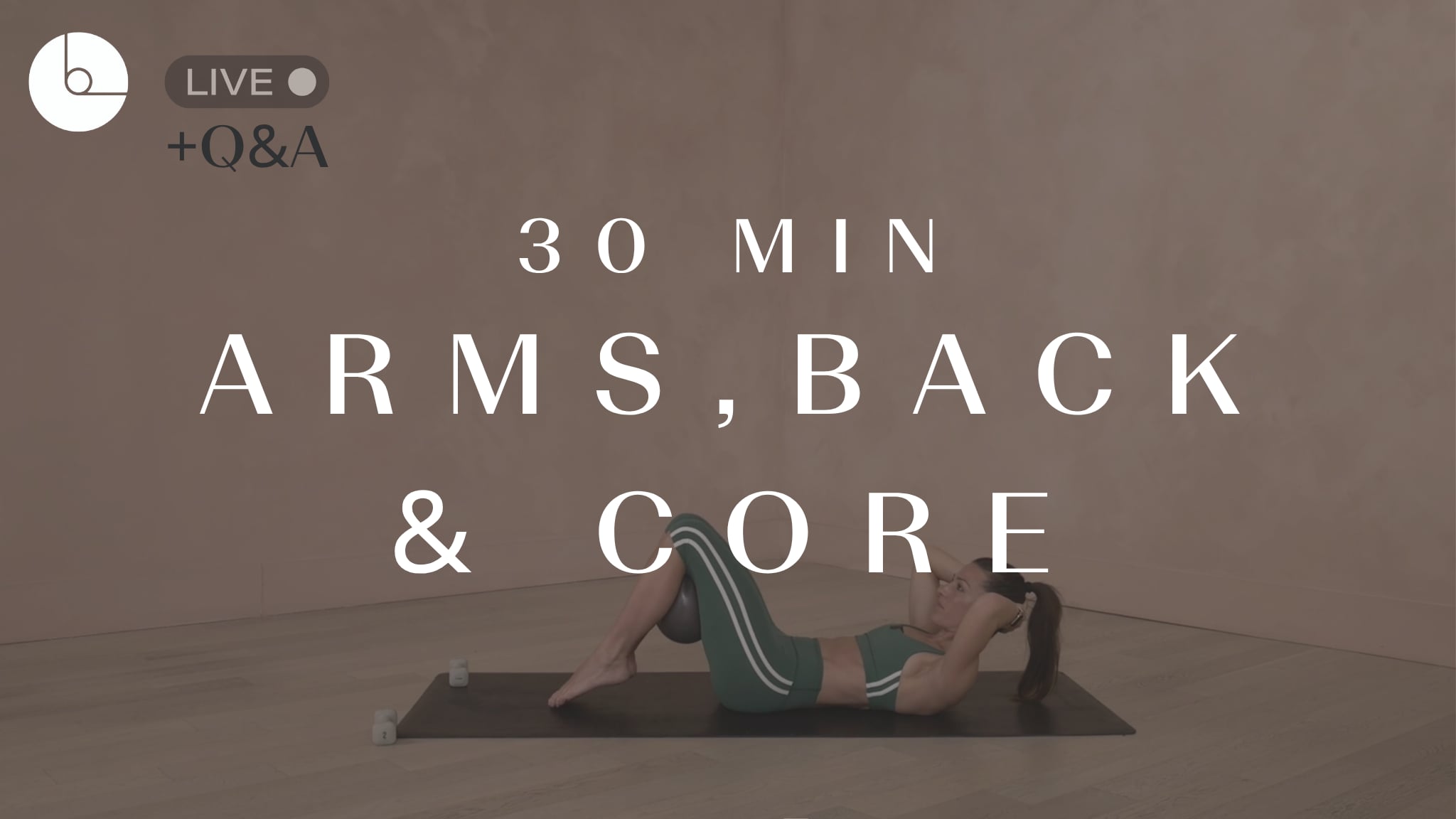 30 MIN: ARMS, BACK & CORE