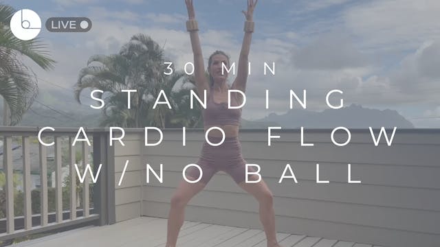 30 MIN : STANDING CARDIO FLOW W/NO BALL