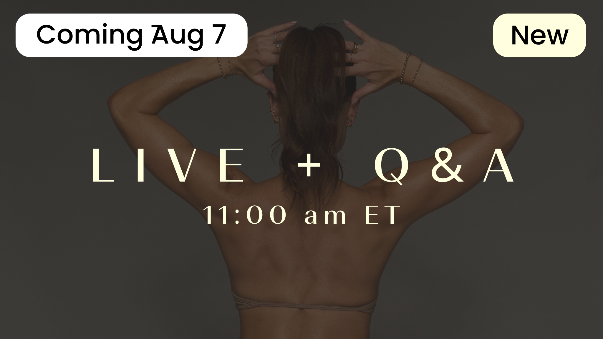 New live on 8/7! 30 min: Cardio