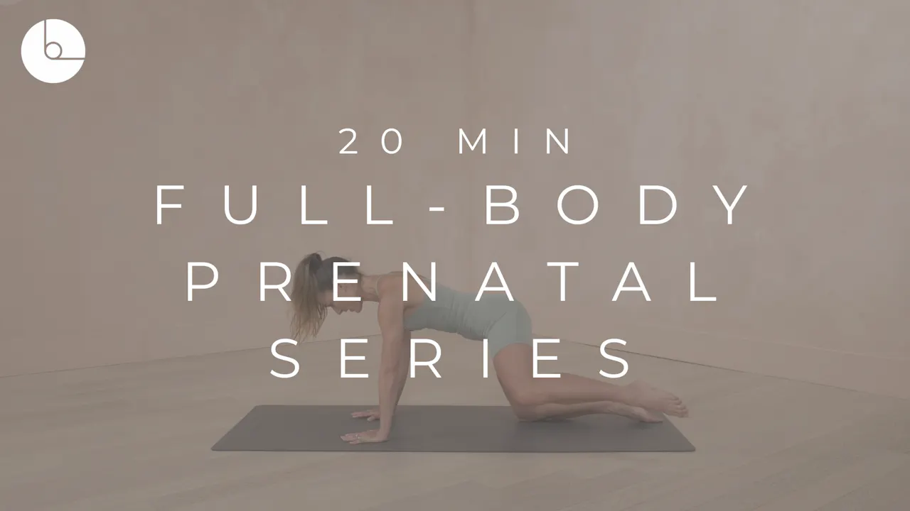 20 MIN : FULL-BODY PRENATAL SERIES - B The Method