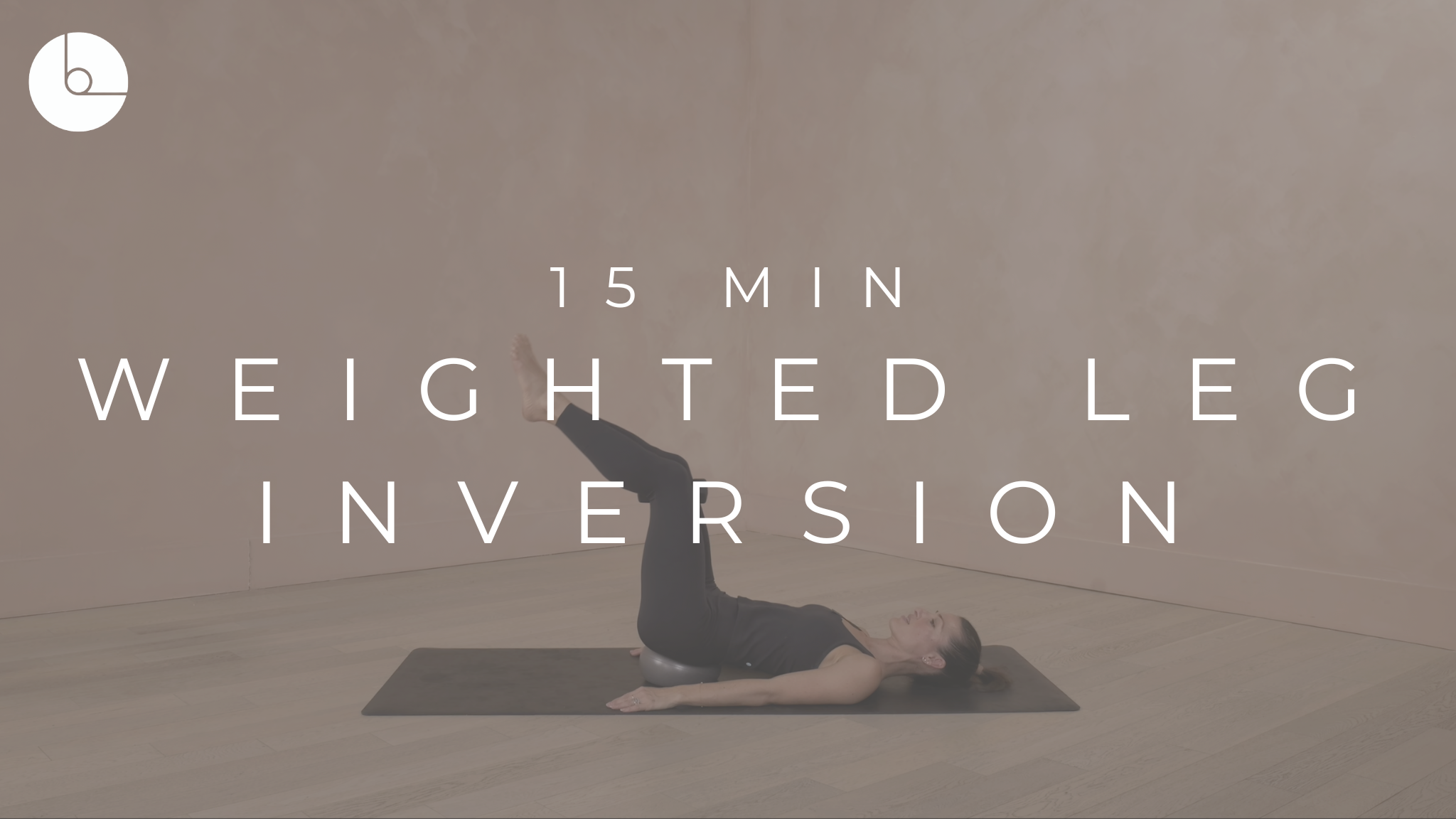 15 MIN : WEIGHTED LEG INVERSION