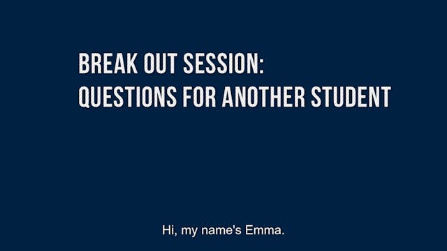 Break out Room Student Questions