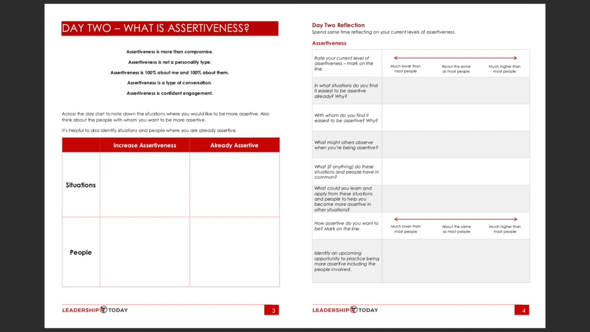 Day Two - Exercise and Reflection