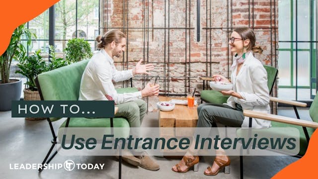 How To - Use Entrance Interviews